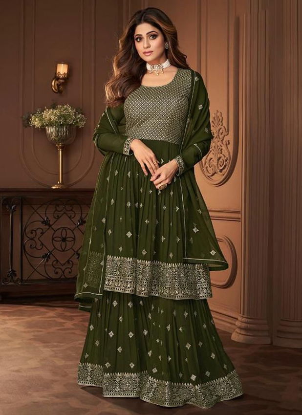 AASHIRWAD HEROINE Heavy Designer Fancy Wedding Wear Sharara Suit Collection